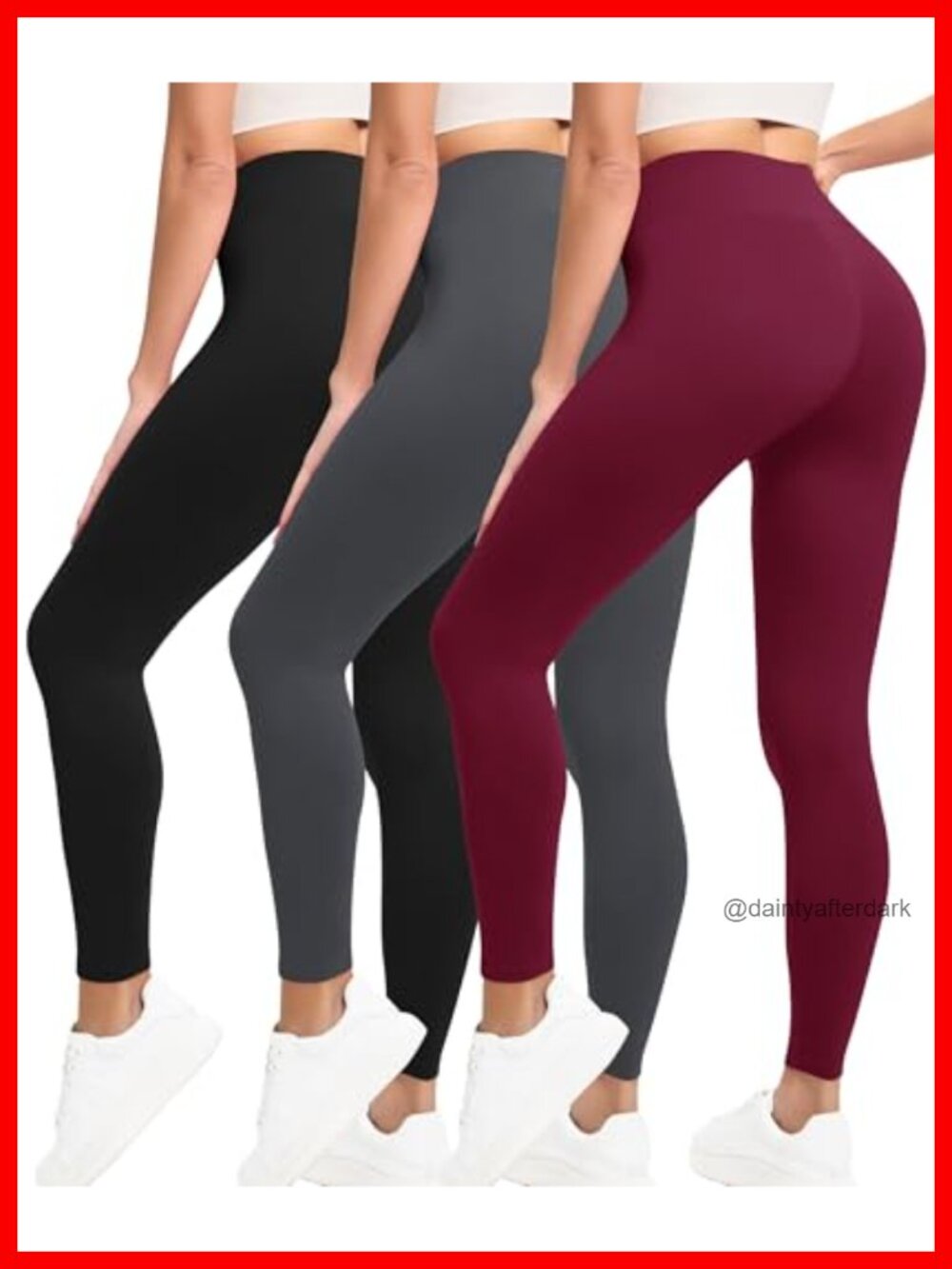 3 Pack High Waisted Buttery Soft Yoga Leggings for Women